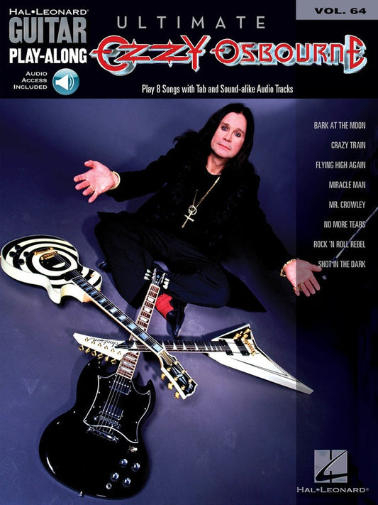 Ozzy Osbourne Guitar Playalong V64 Bk/Ola