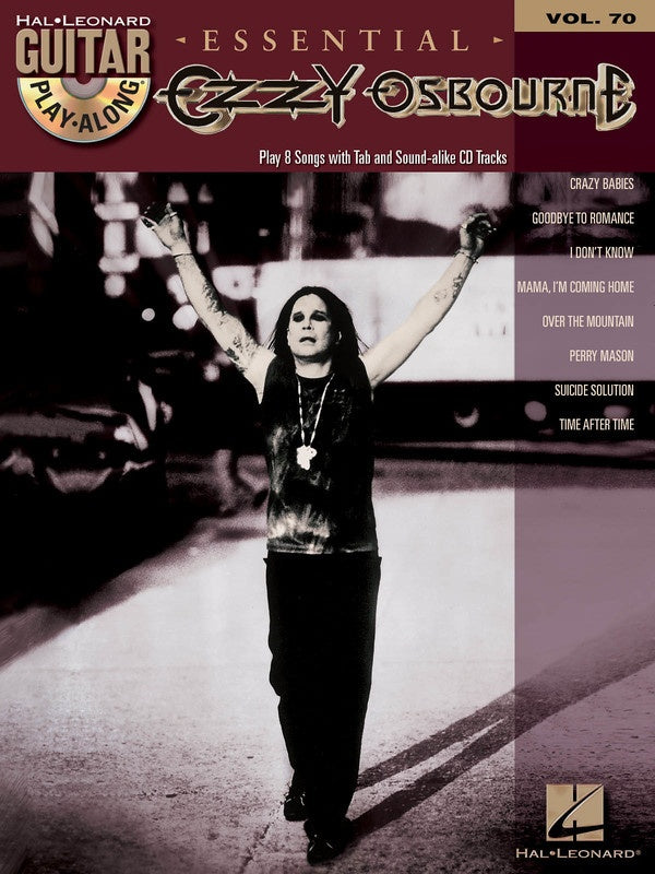 Essential Ozzy Guitar Play Along Bk/Cd V70