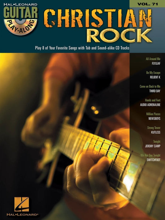 Christian Rock Guitar Play Along Volume 71 Book/Cd
