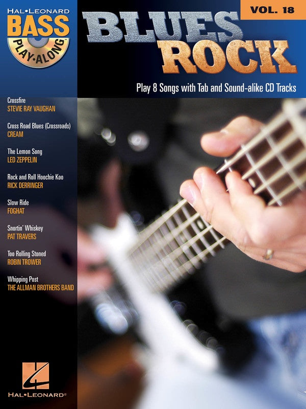 Blues Rock Bass Play Along V18 Bk/Cd