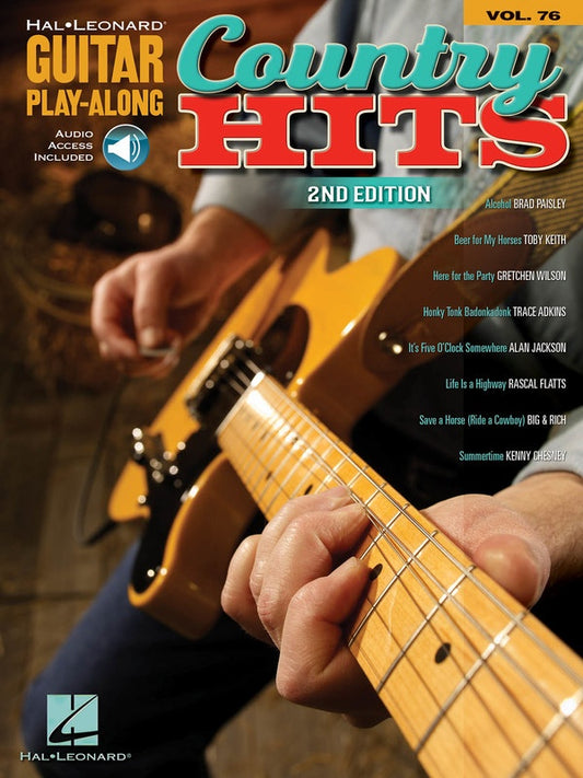 Country Hits 2Nd Edition Guitar Playalong V76 Bk/Ola