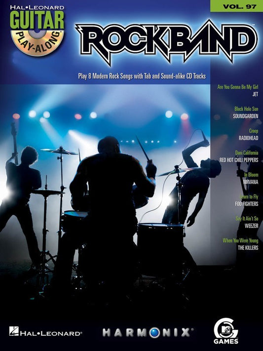 Rock Band Guitar Play Along V97 Bk/Cd
