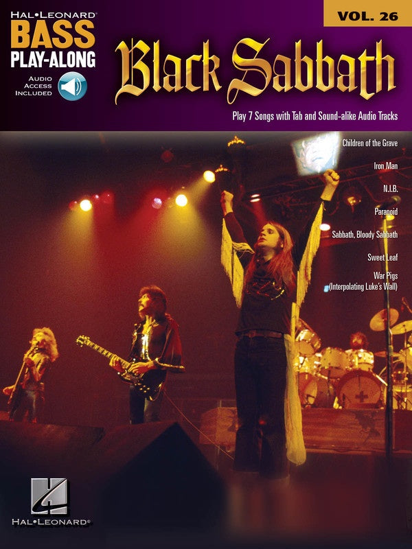 Black Sabbath Bass Playalong V26 Bk/Ola