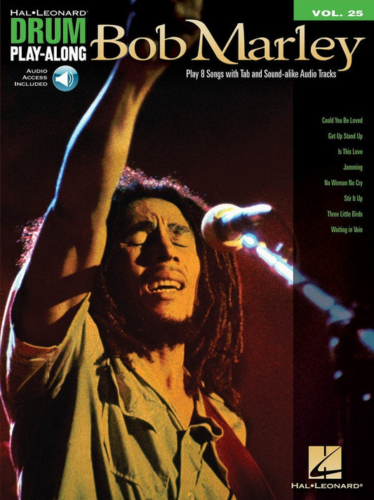 Bob Marley Drum Playalong V25 Bk/Ola