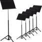 Manhasset Collapsible Voyager Music Stand with ABS Desk in Black - Box of 6 Stands