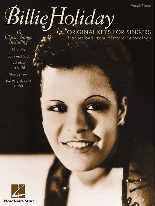 Billie Holiday - Original Keys For Singers Book