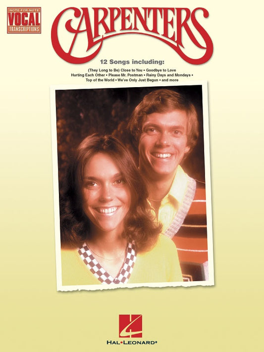 The Carpenters - Vocal Transcriptions Book