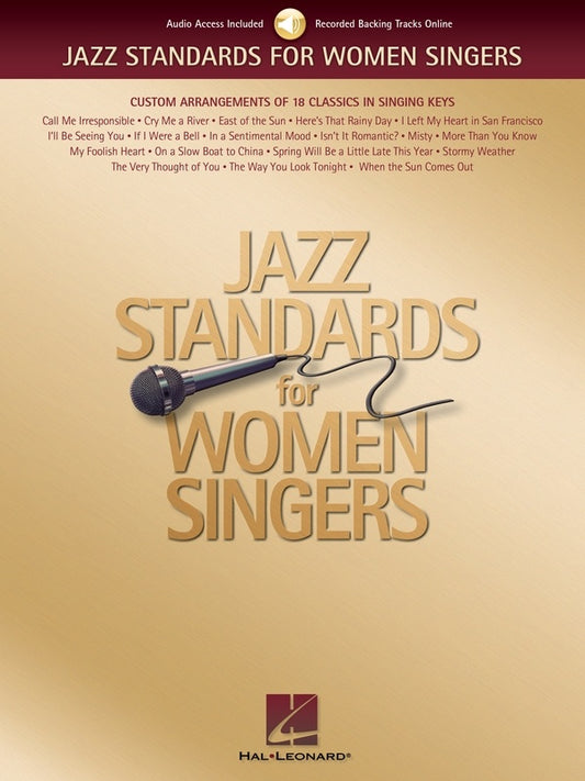 Jazz Standards For Women Singers Bk/Cd