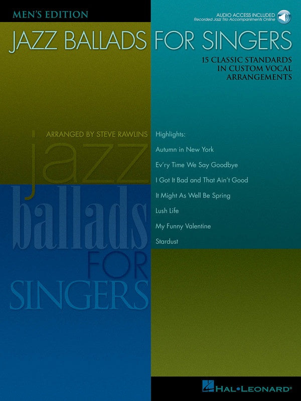 Jazz Ballads For Singers Mens Bk/Ola