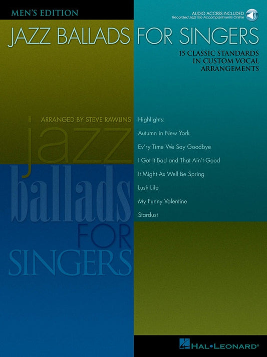Jazz Ballads For Singers Mens Bk/Ola