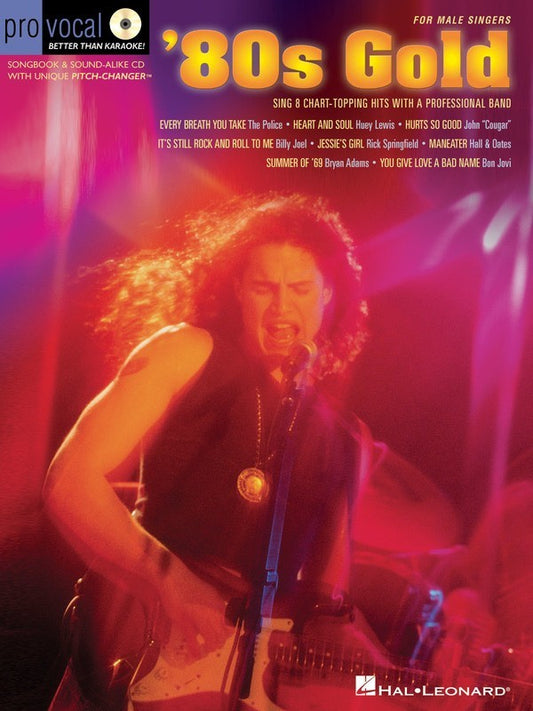 80's Gold Pro Vocal Mens Edition Volume 4 Book/Cd