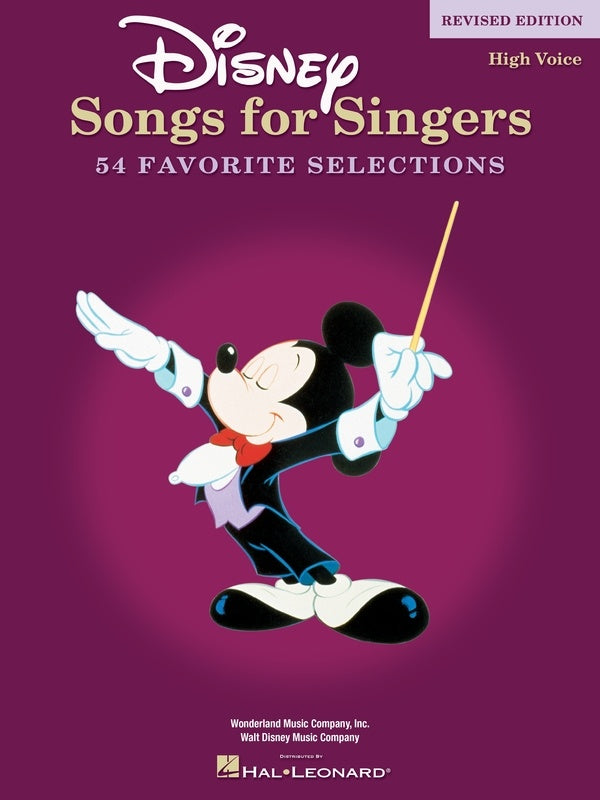 Disney Songs For Singers High Voice Revised Edition Book