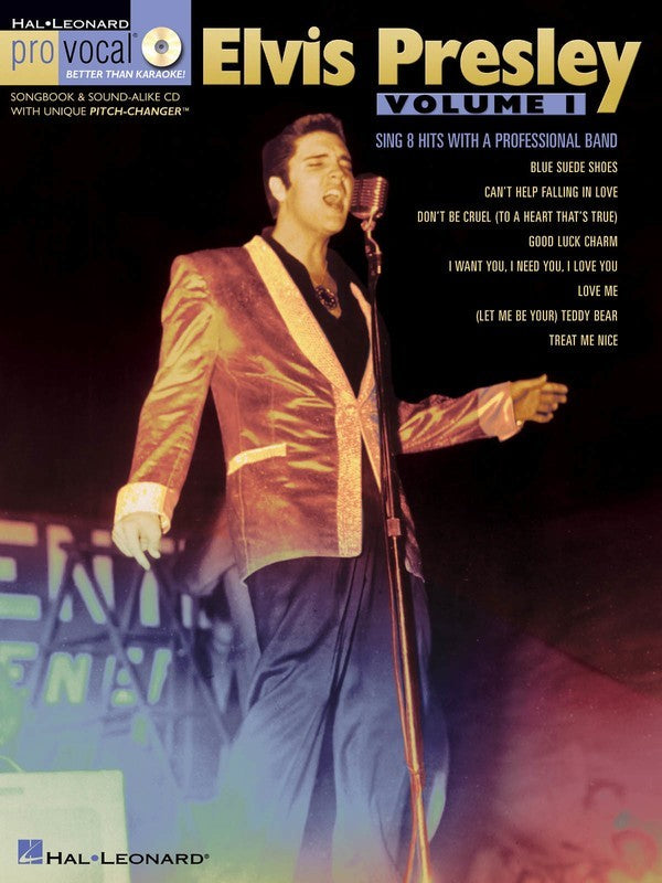 Elvis Presley Pro Vocal Men V10 Bk/Cd