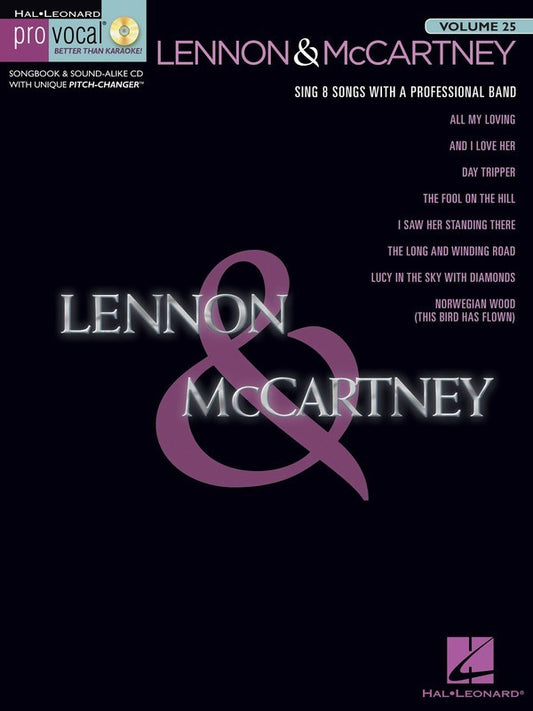 Lennon & Mccartney Pro Vocal Men V25 Bk/Cd