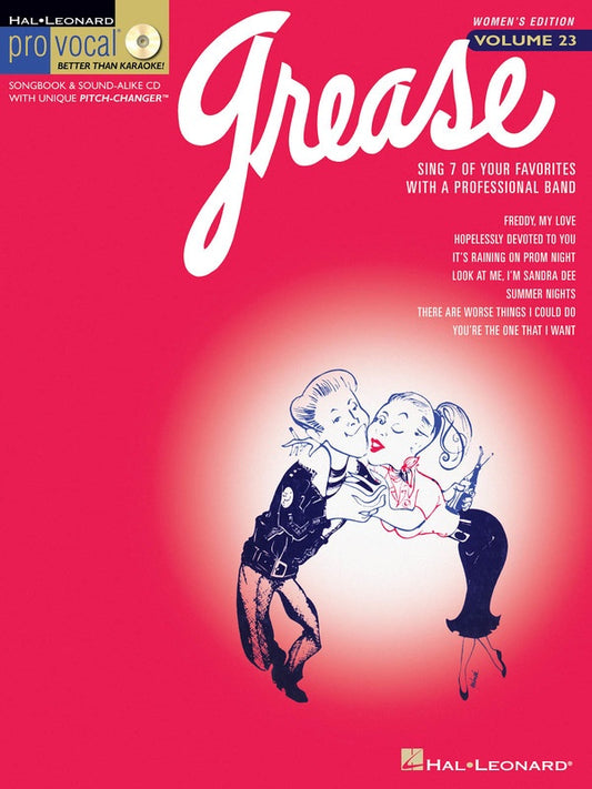 Grease Pro Vocal Womens Edition Volume 23 Book/Cd