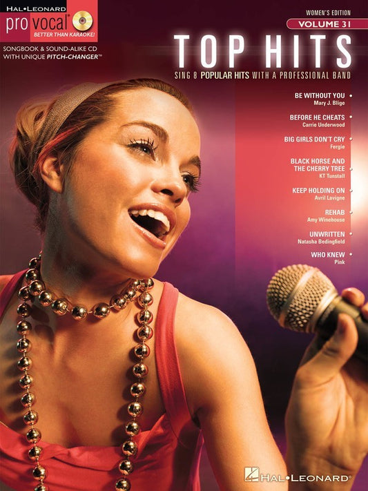 Top Hits For Female Singers Pro Vocal V31 Bk/Cd