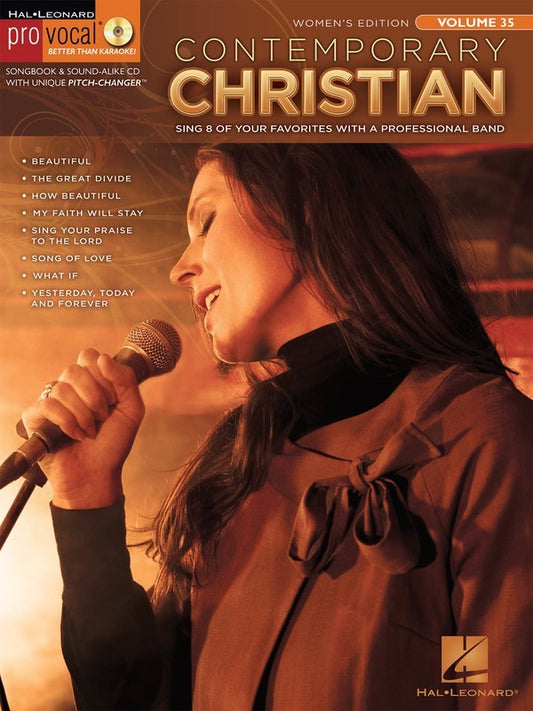 Contemporary Christian Womem Pro Vocal Volume 35 Book/Cd