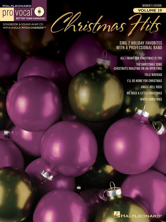 Christmas Hits Pro Vocal Womens Edition Volume 39 Book/Cd