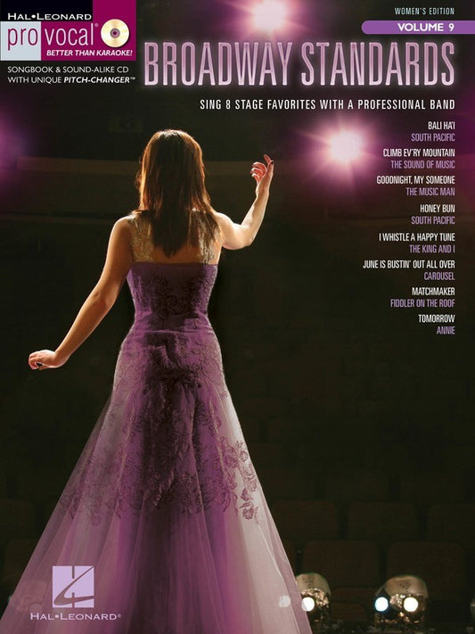 Broadway Standards Pro Vocal Womens Edition Volume 9 Book/Cd