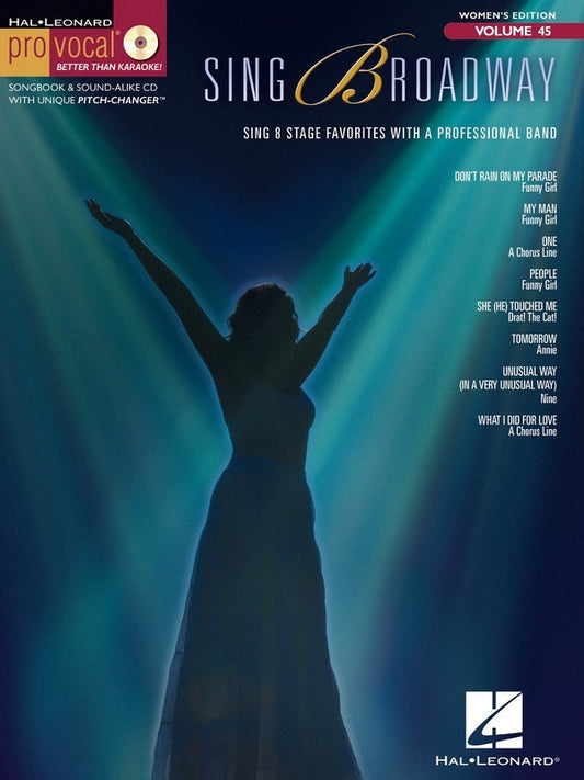 Sing Broadway Pro Vocal Womens V45 Bk/Cd