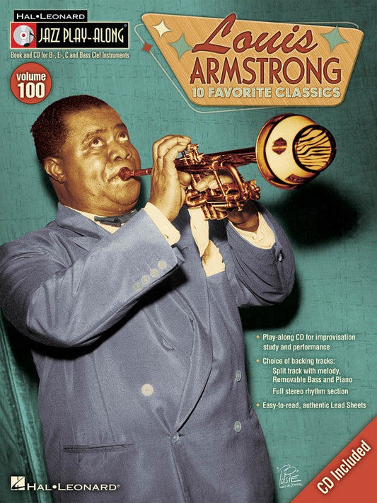 Louis Armstrong Jazz Play Along Volume 100 Book/Cd