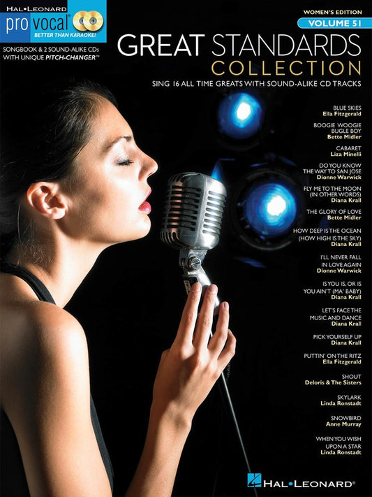 Great Standards Coll Pro Vocal Womens V51 Bk/Cd