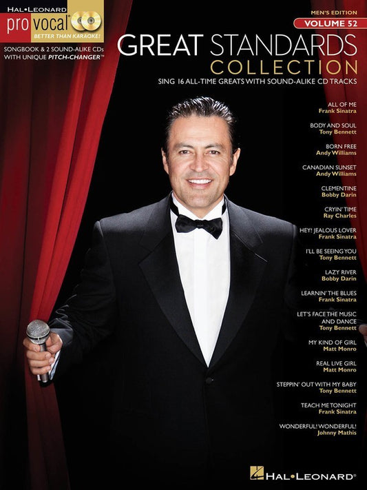 Great Standards Coll Pro Vocal  Men V52 Bk/2Cds