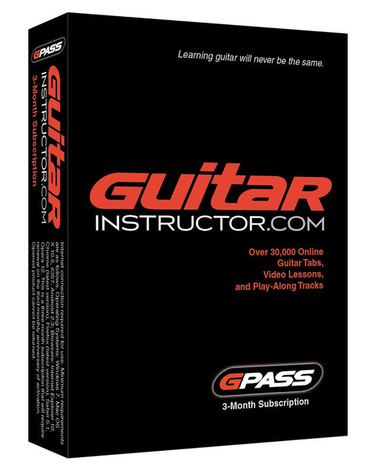 Guitarinstructor.Com Gpass 3 Month Subscription