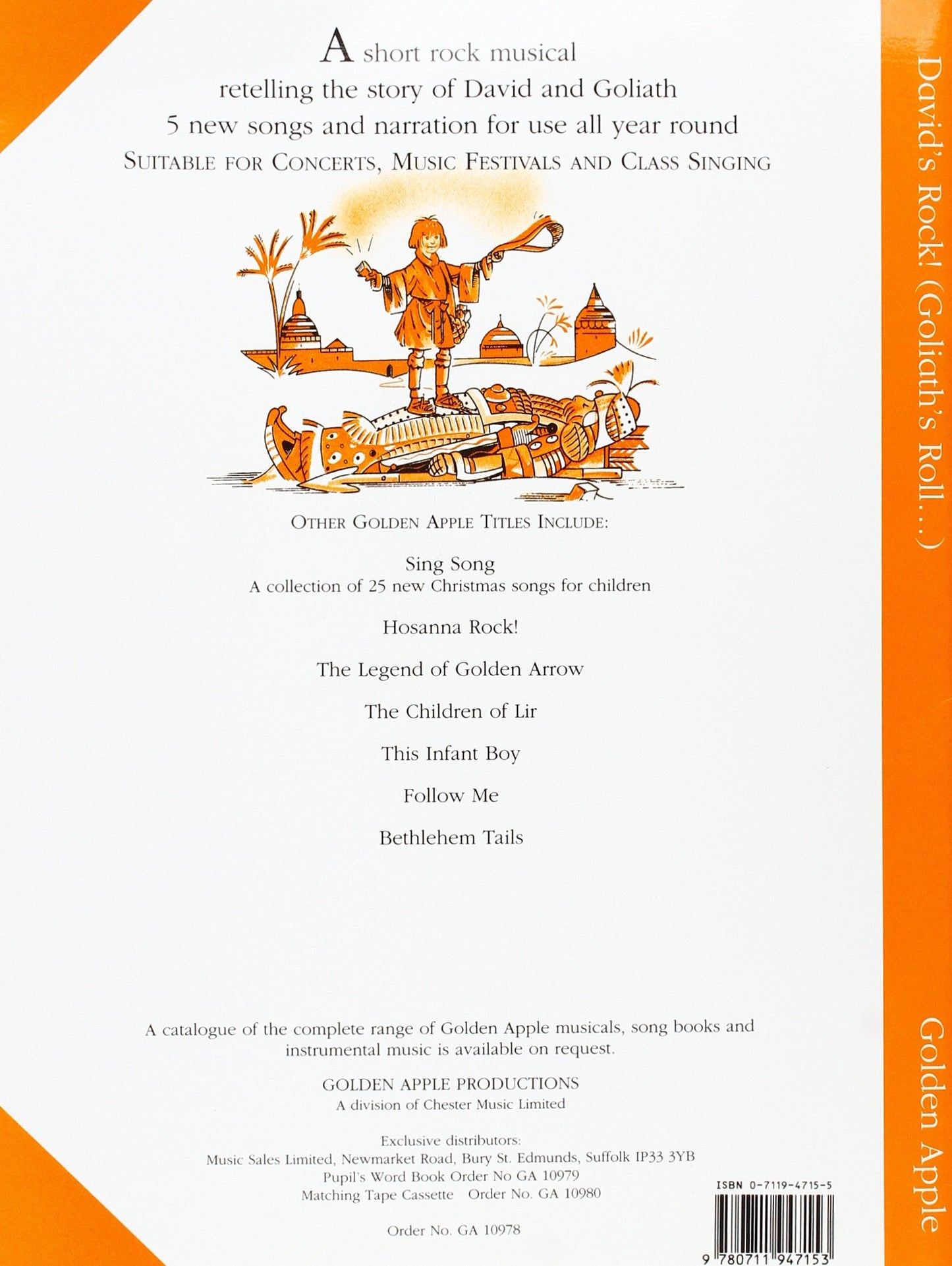 Davids Rock, Goliath's Roll - Musical Teachers Book