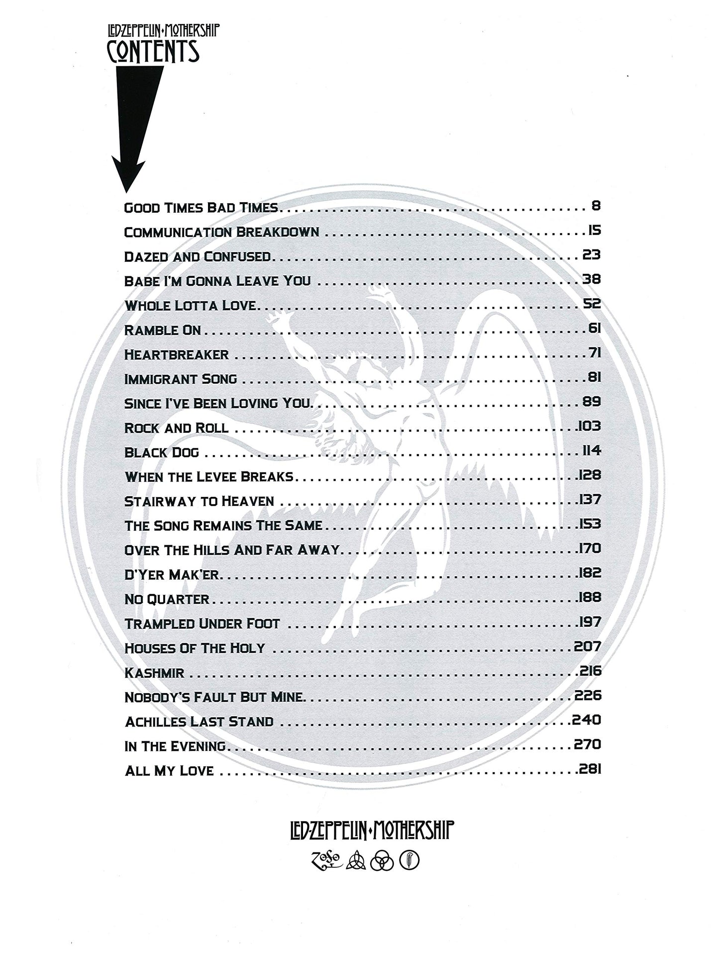 Led Zeppelin - Mothership Guitar Tab Book