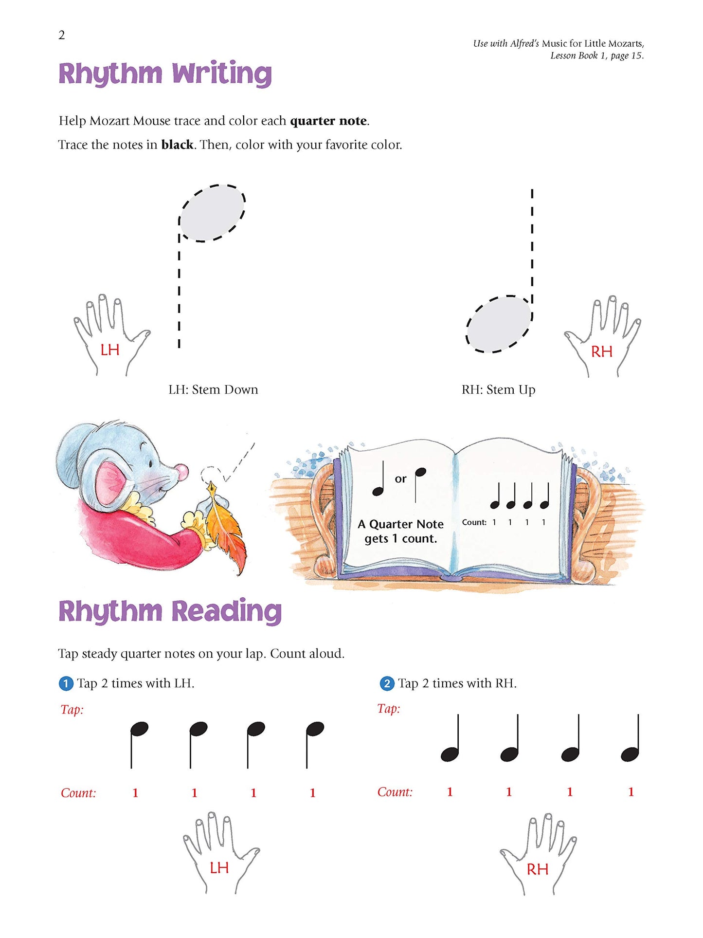 Alfred's Music For Little Mozarts - Rhythm Speller Book 1