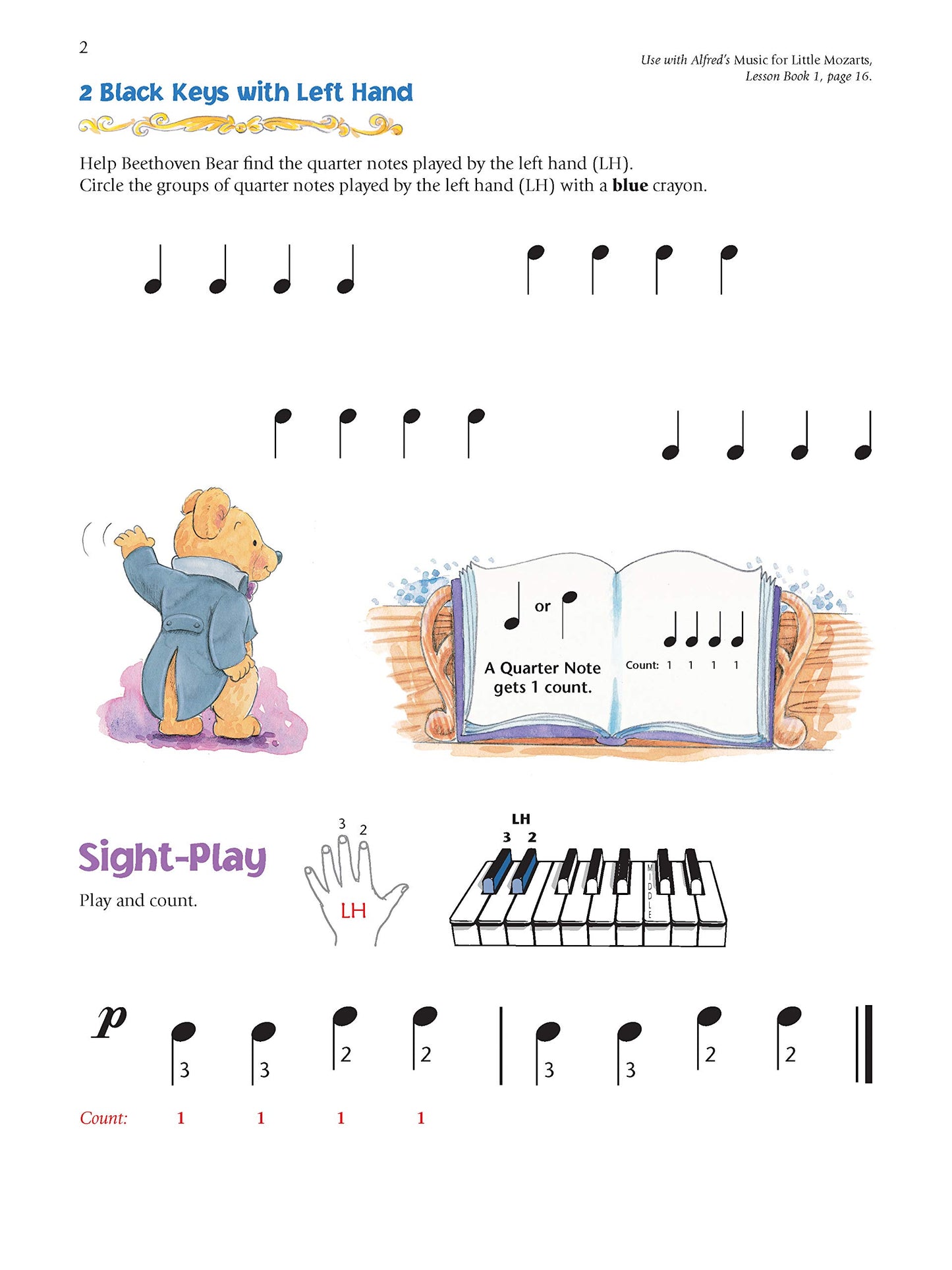 Alfred's Music For Little Mozarts - Notespeller & Sight-Play Book 1