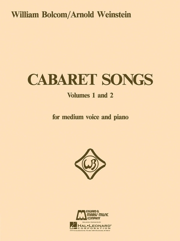 Bolcom - Cabaret Songs Volumes 1 & 2 Book