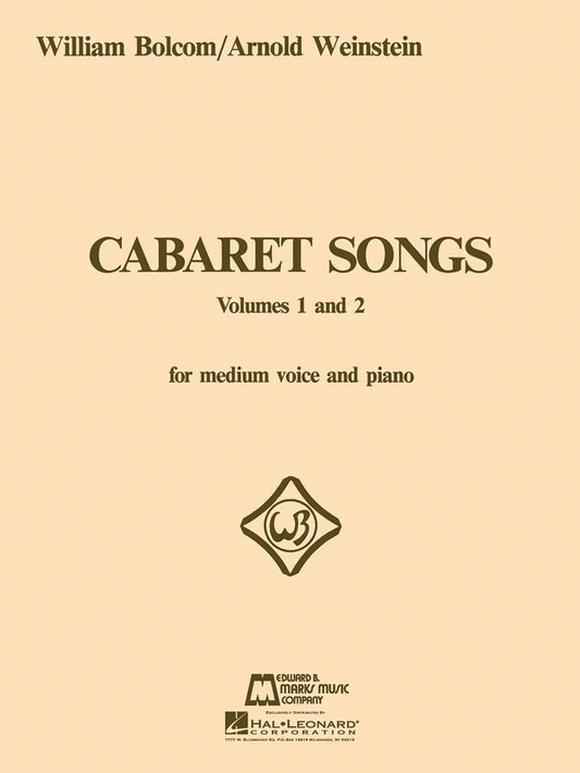 Bolcom - Cabaret Songs Volumes 1 & 2 Book