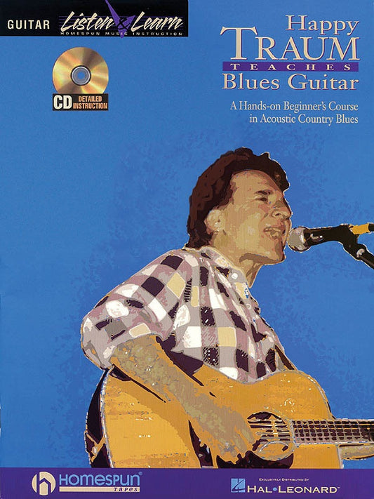 Happy Traum Teaches Blues Guitar Bk/Cd