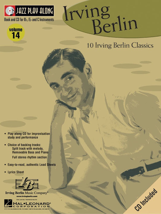 Irving Berlin - Jazz Play Along Volume 14 Book/Cd