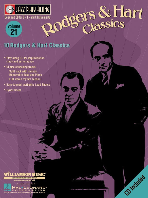 Rodgers And Hart Classics - Jazz Play Along Book/Cd