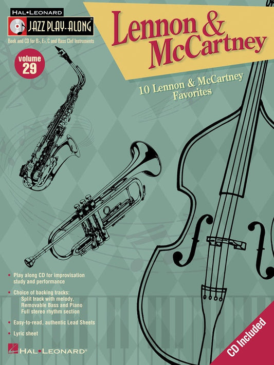 Lennon & McCartney - Jazz Play Along Volume 29 Book/Cd