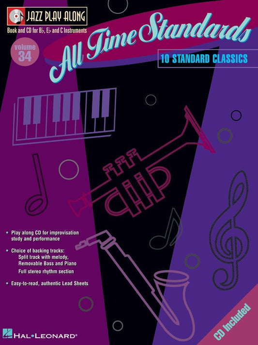 All Time Standards - Jazz Play Along Volume 34 Book/Cd