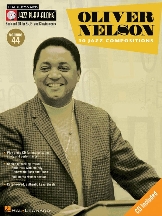 Oliver Nelson Jazz Play Along Volume 44 Book/Cd