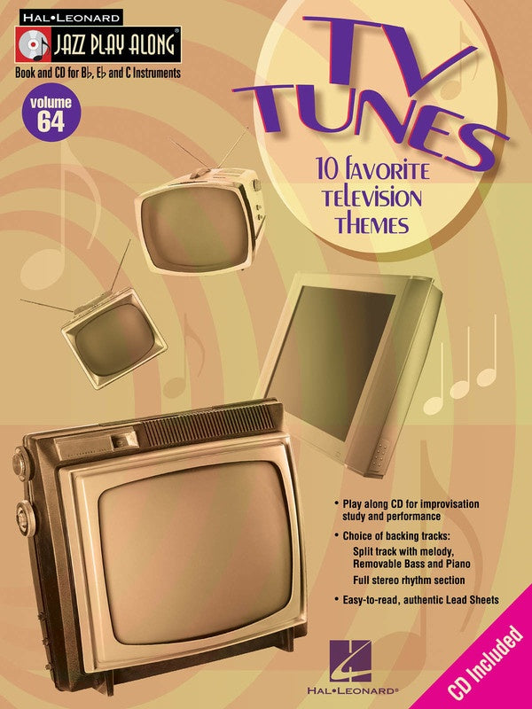 Tv Tunes - Jazz Play Along Volume 64 Book/Cd