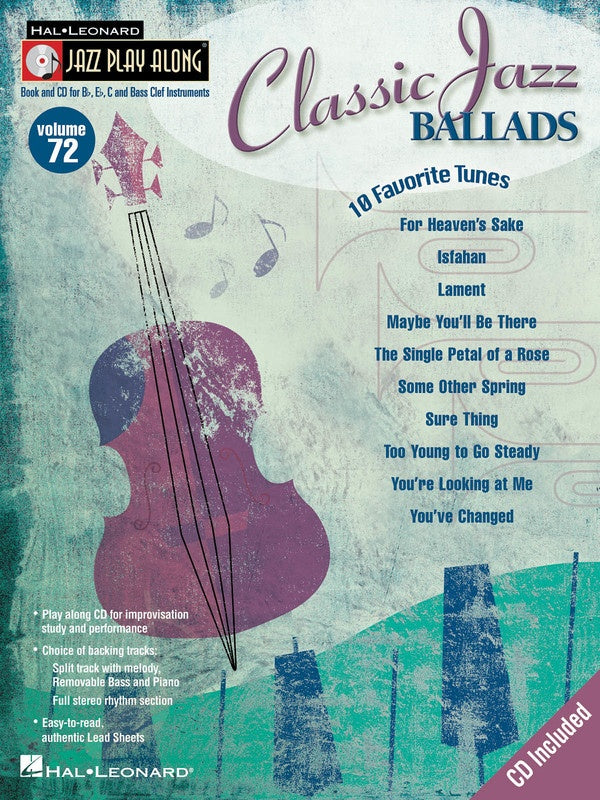 Classic Jazz Ballads - Jazz Play Along Volume 72 Book/Cd