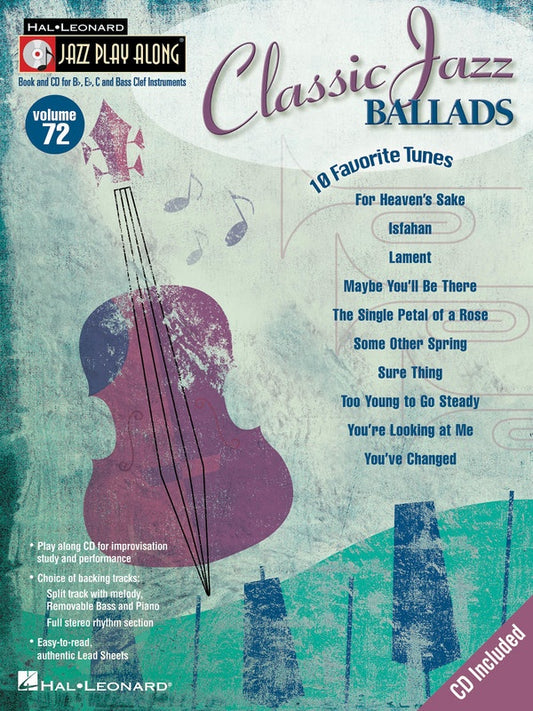 Classic Jazz Ballads - Jazz Play Along Volume 72 Book/Cd