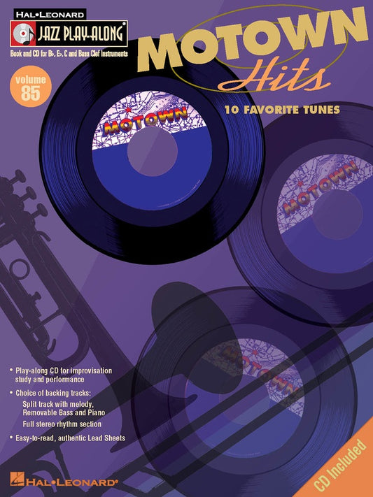 Motown Hits Jazz Play Along Volume 85 Book/Cd