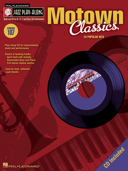 Motown Classics - Jazz Play Along Volume 107 Book/Cd