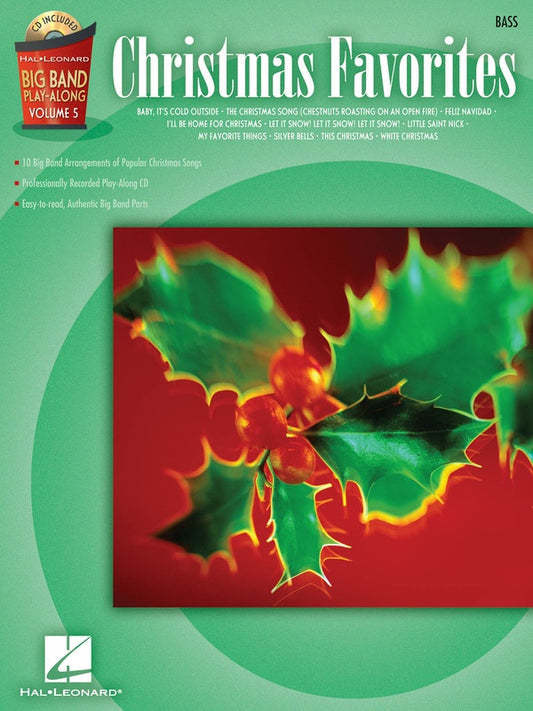 Big Band Play Along V5 Christmas Favorites Bass Book