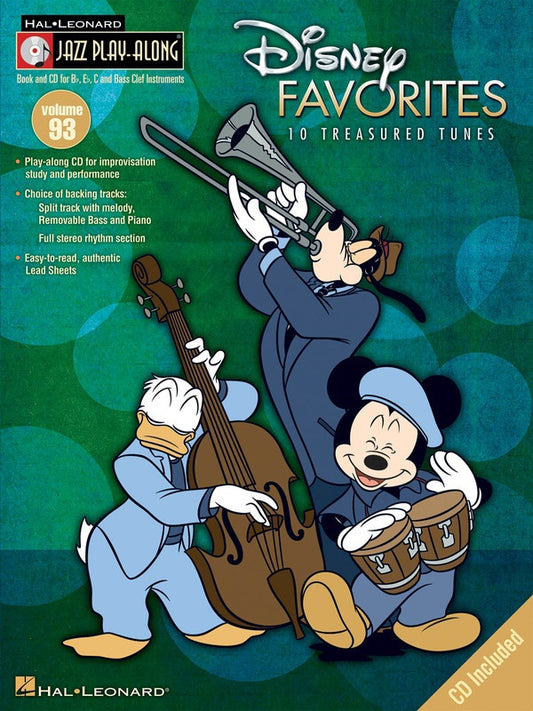 Disney Favorites - Jazz Play Along Volume 93 Book/Cd
