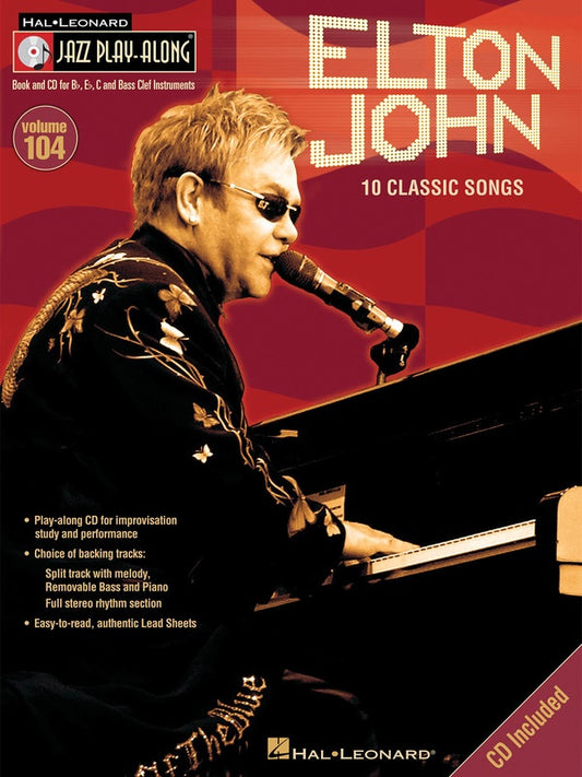 Elton John - Jazz Play Along Volume 104 Book/Cd