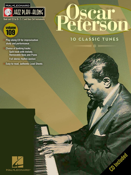 Oscar Peterson - Jazz Play Along Volume 109 Book/Cd