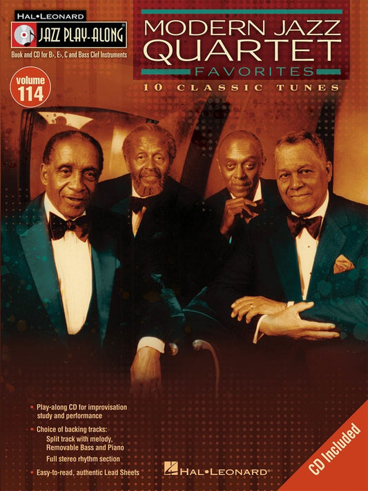 Modern Jazz Quartets - Jazz Play Along Volume 114 Book/Cd